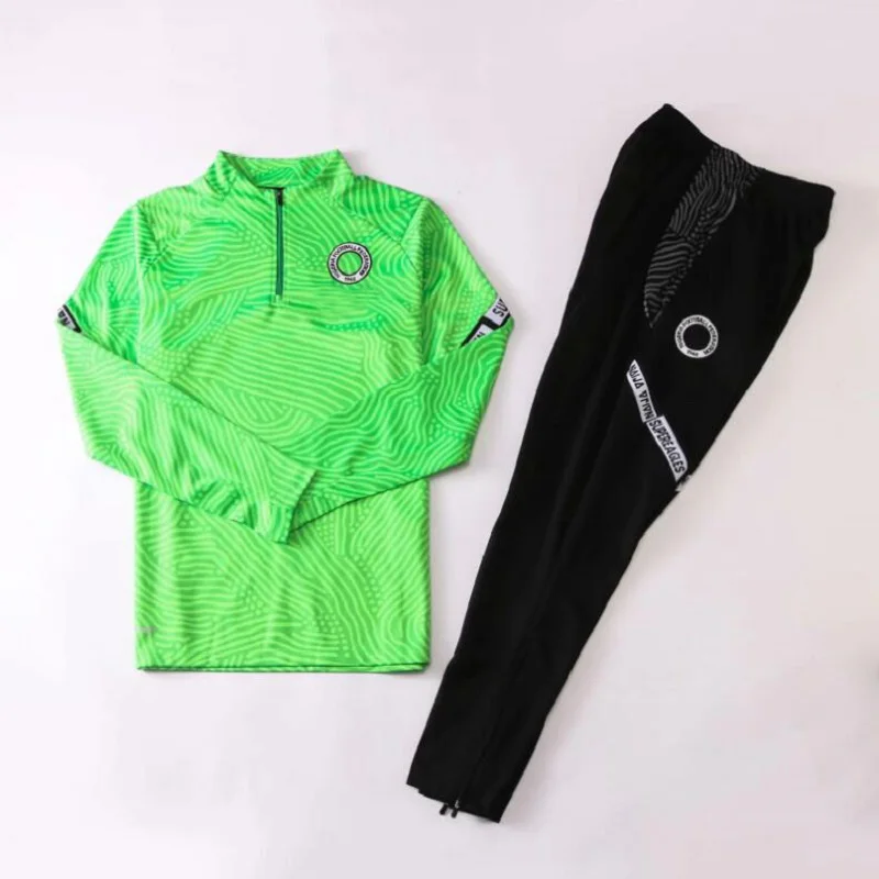 

2021 Men Tracksuit Soccer Training Suit set Sport Football Jacket tracksuit jogging set