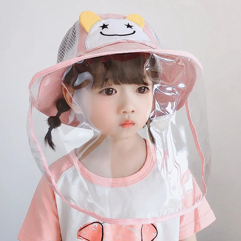 Летняя детская шапка маска для противовирусной защиты лица защита от срыгивания