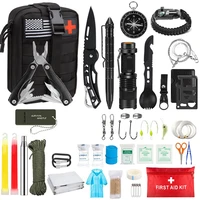 survival gear equipment 100 pcs survival first aid kit molle system compatible outdoor gear emergency medical kit trauma bag