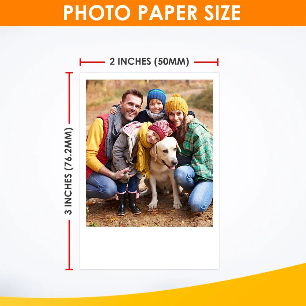 20-60Sheets for Polaroid Instax 2x3 Inch Premium ZINK Film Photo Paper For z2300 Pogo Snap Socialmatic Instant Printer - купить по