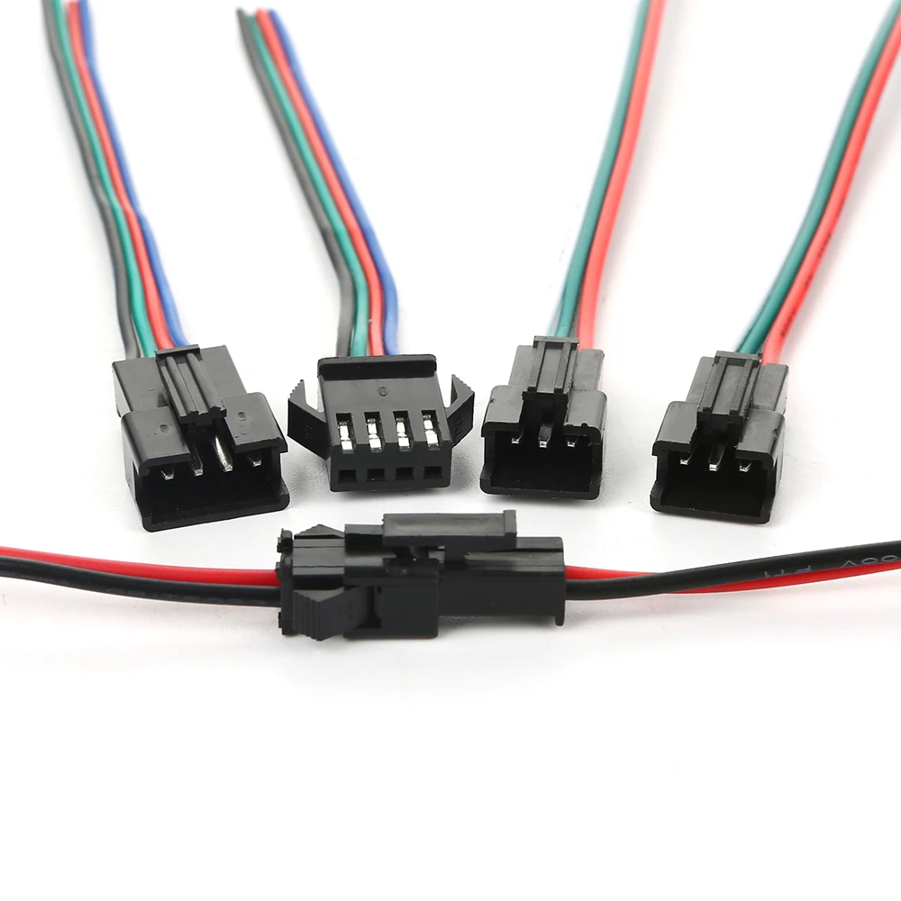 5 пар 2 3 4 pin jst разъем мужской/женский 2pin 3pin 4pin 5pin SM провод кабель pigtail для
