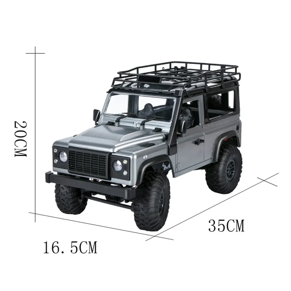

2.4G Four-wheel Drive Climbing Vehicle 4WD Rechargeable Battery Crawler 1/12 LED Lights Vehicle Off Road RC Car