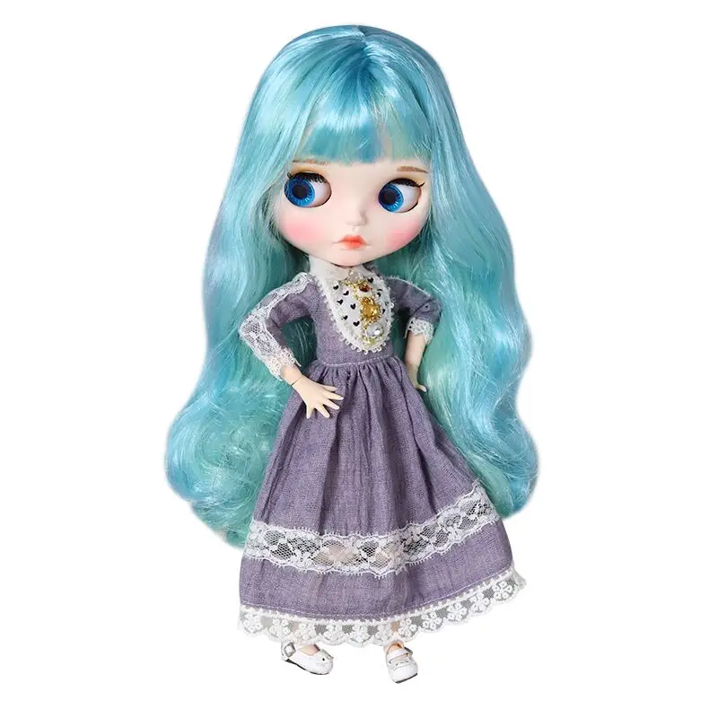Blyth кукольные 19 суставы тела Мода парик из белой кожи ледяной BJD 30 см 1/6 Обнаженная