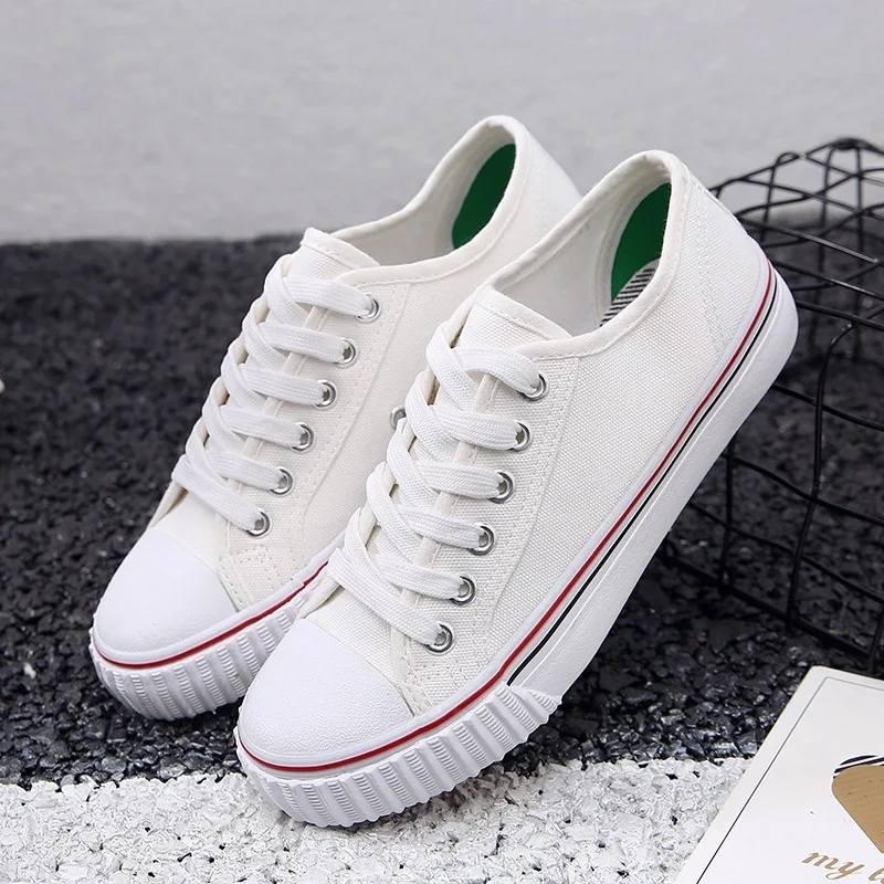 

Fashion Sneakers Casual Canvas Trend Low-Top Women Breathable Vulcanize All-match Flats Non-slip Shoes Women