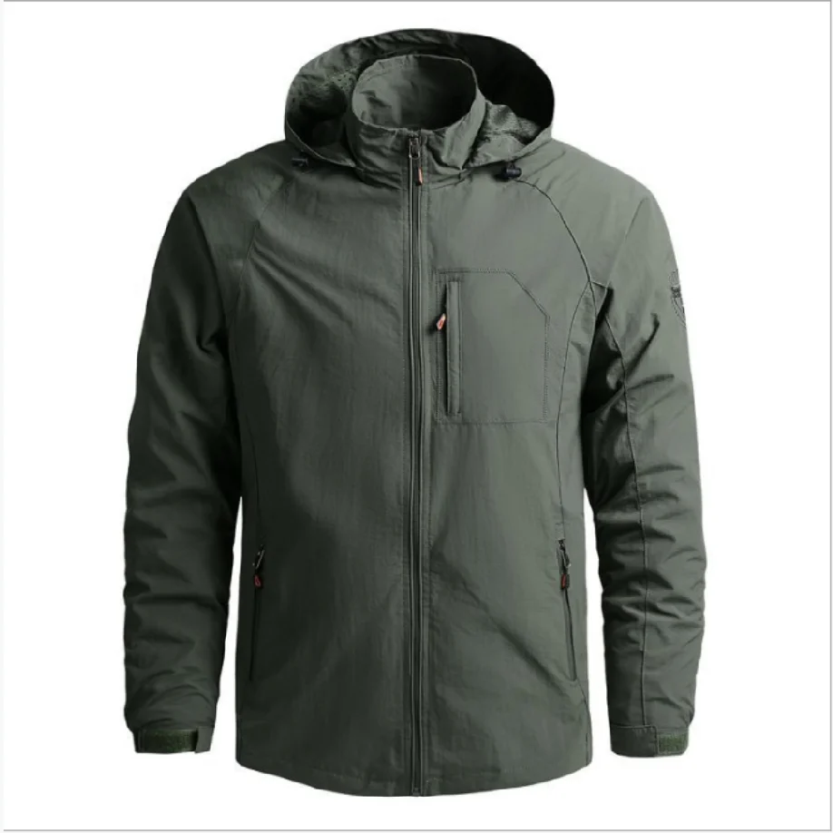 

Brand new men's spring and autumn jacket, thin mountaineering jacket, quick-drying windbreaker and outdoor sports jacket