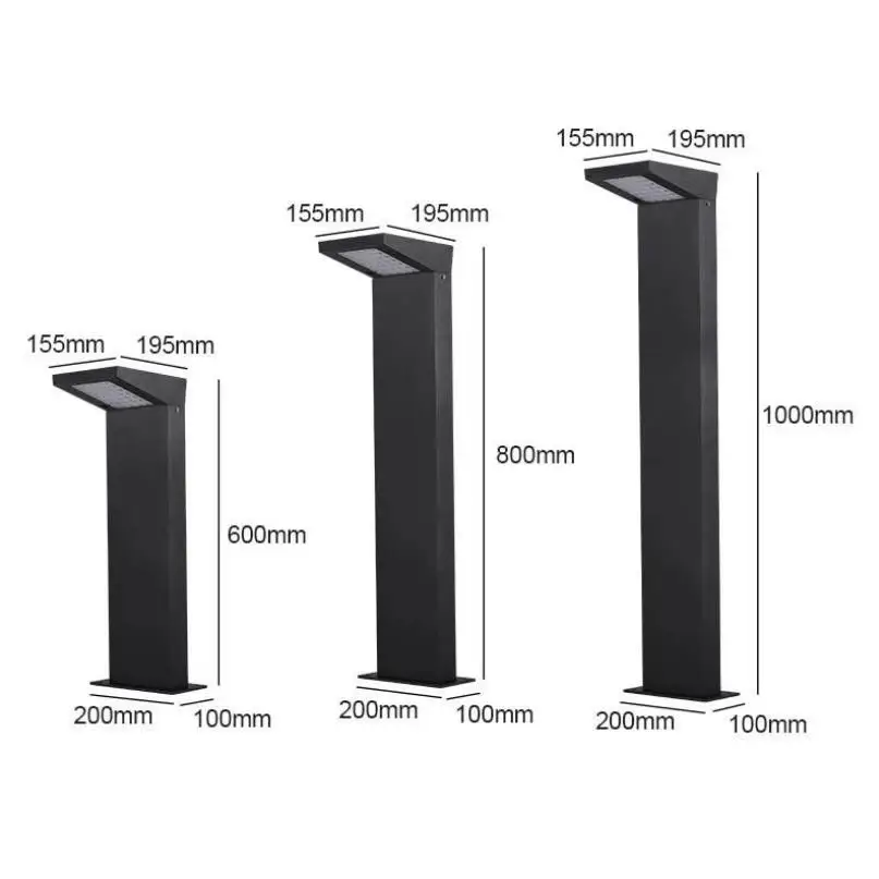 Светодиодная лампа для газона на солнечной батарее водонепроницаемая открытых