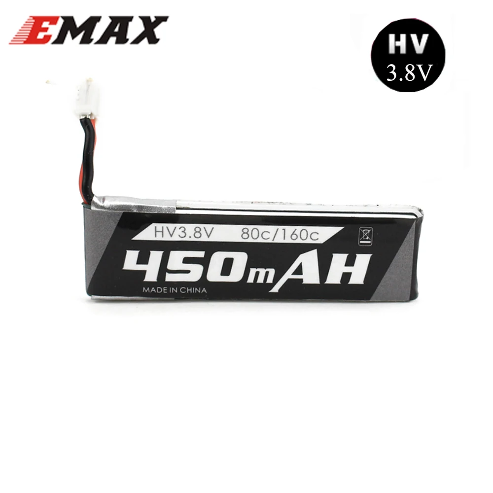 Bater&iacute;a lipo 1S de 450mAh, 3,8 V, HV, PH2.0, 85C, LiHV, Compatible con 1S, Drone de carreras, EMAX, TinyHawk, Micro, 6 uds.-3