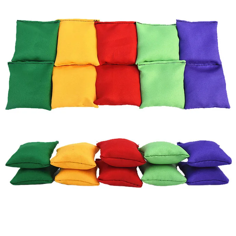 10 шт./компл. метание мешки с песком игрушки для детей развития сенсорные