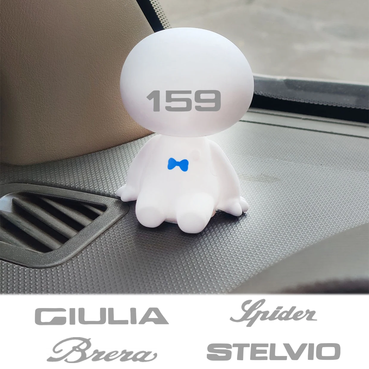 

Cartoon Shaking Head Figure Car Ornaments Decorations Big Hero Doll Toys FOR Alfa Romeo Giulittae GTA GTV MITO STELVIO serpent