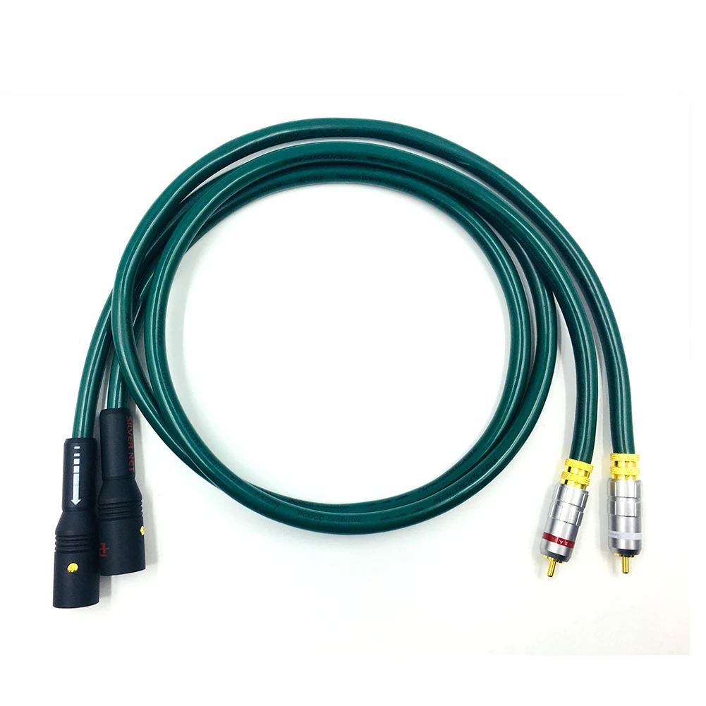 Colleimage пара Hifi FURUTECH OCC аудио кабель двойной RCA штекер XLR Женский 2 на | Электроника