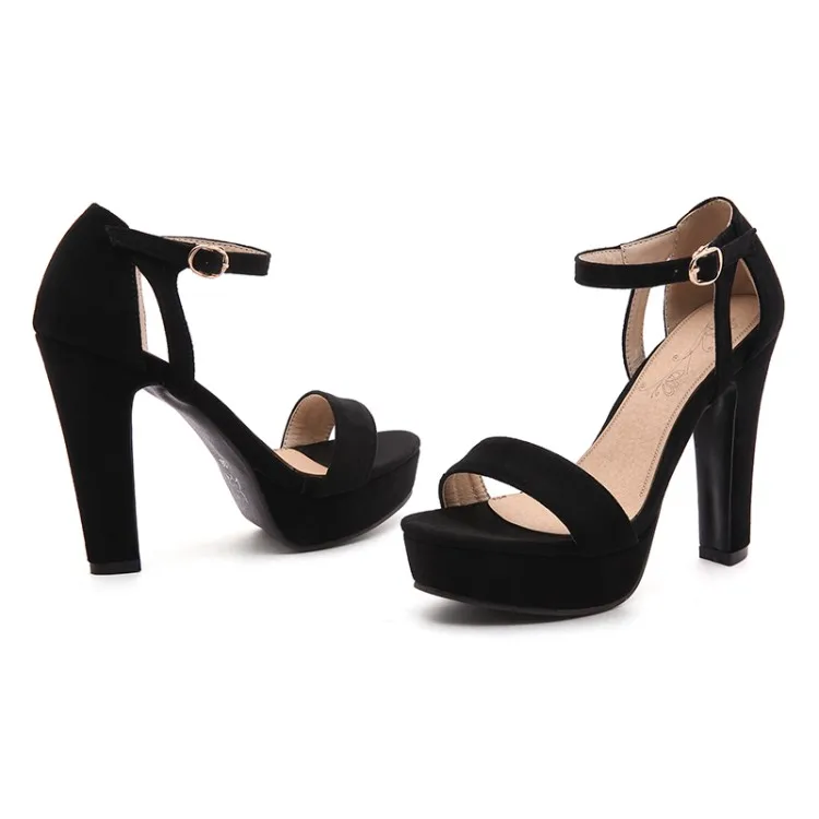 

Oversize Large size Big Size Fashionable High Heels Sandals ladies summer platform sandals women shoes woman