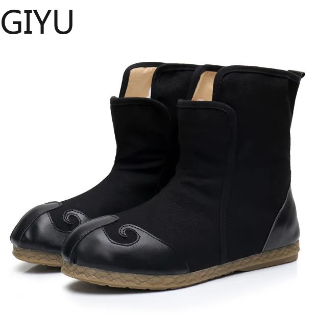 2019 Китайская одежда улучшенные тканевые ботинки и Мужские в китайском стиле