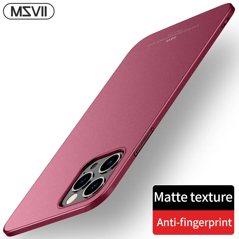 Msvii чехол для телефона iPhone 12 Матовый Жесткий мини защитный Pro/Pro Max | Мобильные