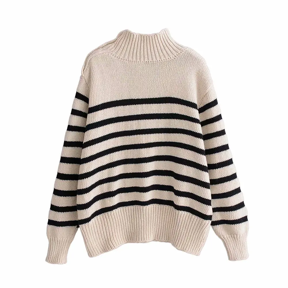 Za высококачественный Женский свитер с высоким воротом зимние пуловеры 2019 новые