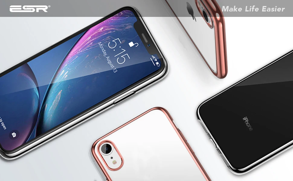 Чехол ESR для iPhone XR с полным покрытием Ультратонкий Мягкий чехол из ТПУ рамкой