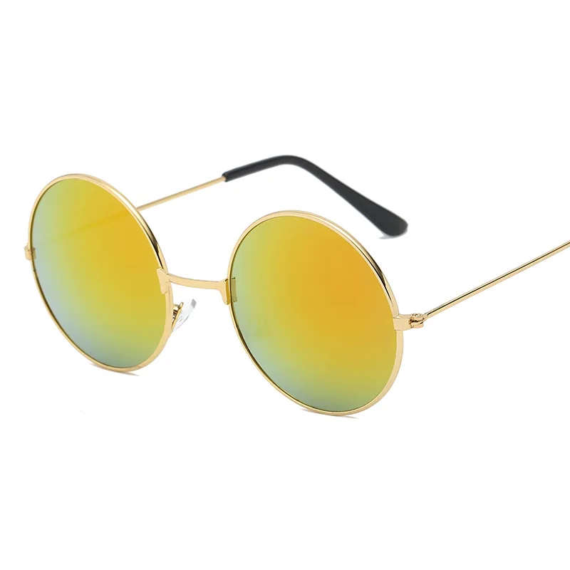 Новинка женские круглые солнцезащитные очки красные желтые синие прозрачные