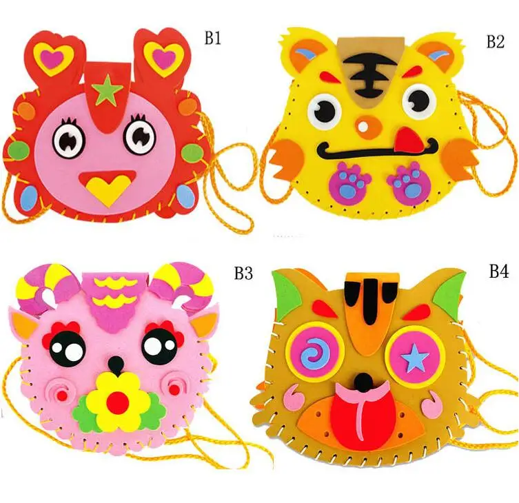 1 шт. милые Сумки EVA пенные наклейки Дети DIY Искусство ремесло Наборы сумки для