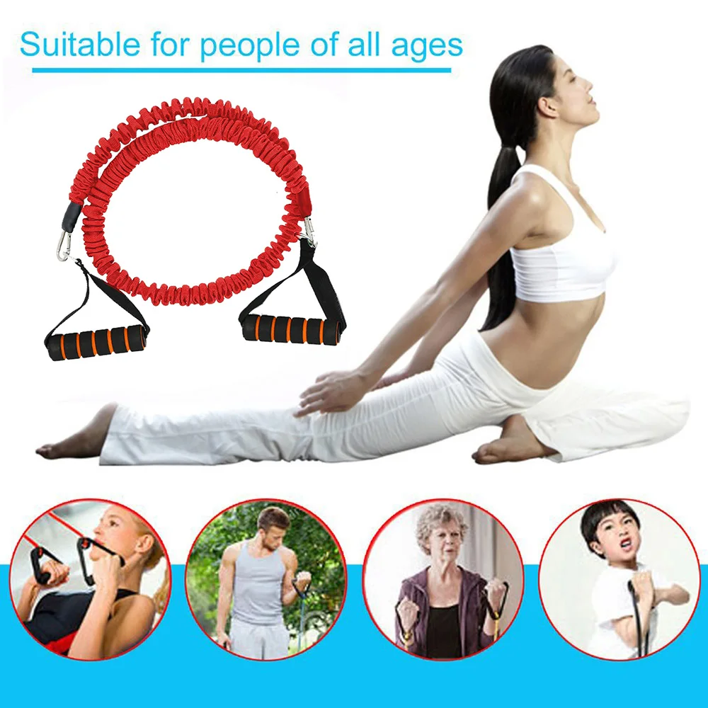 

Pull Rope Exercise Fitness Cloth Cover Anti-Break Indoor Elastic Rope Rally Yoga Rope Strength Training Resistance Band