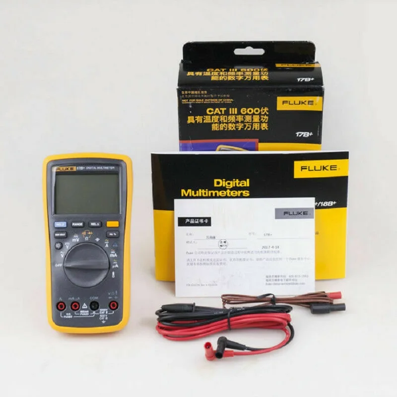 Fluke 15B + / 17B 18B 12E цифровой мультиметр DMM AC DC R C напряжение и Текущий тест