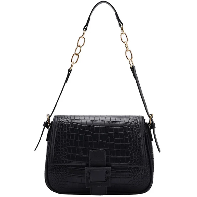 

Crocodile pattern Square Armpit bag 2020 Fashion New High quality PU Leather Women's Designer Handbag Vintage Shoulder Bags