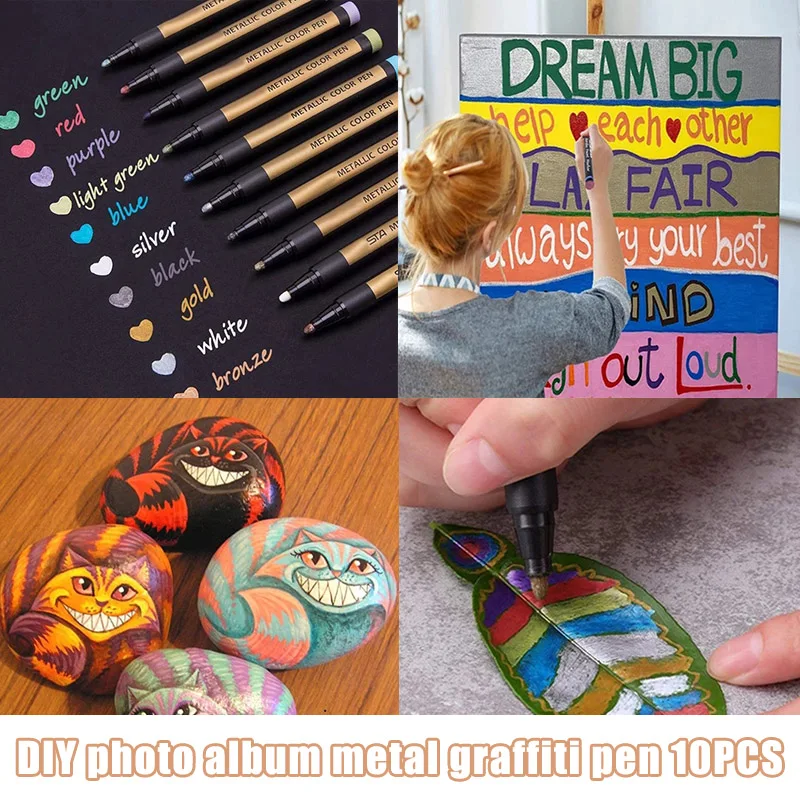 

Новинка; Лидер продаж; 10 шт. 2 мм наконечник ручка маркер для поделок DIY изготовления открыток фотоальбом живопись