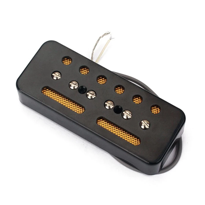 ein paar von schwarz single coil seife bar pickups für p90 elektrische gitarre 50mm 52mm loch raum free global shipping