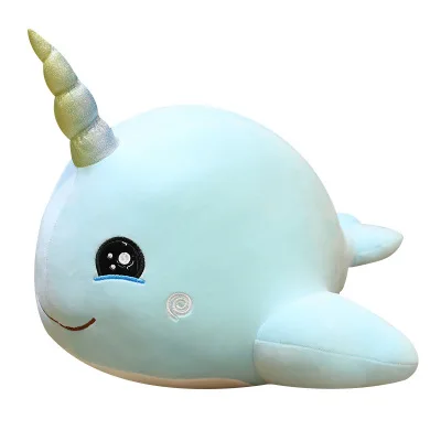 

Cartoon Cute Whale Doll Plush Toy Doll Narwhal Ragdoll Sleeping Pillow Ae154