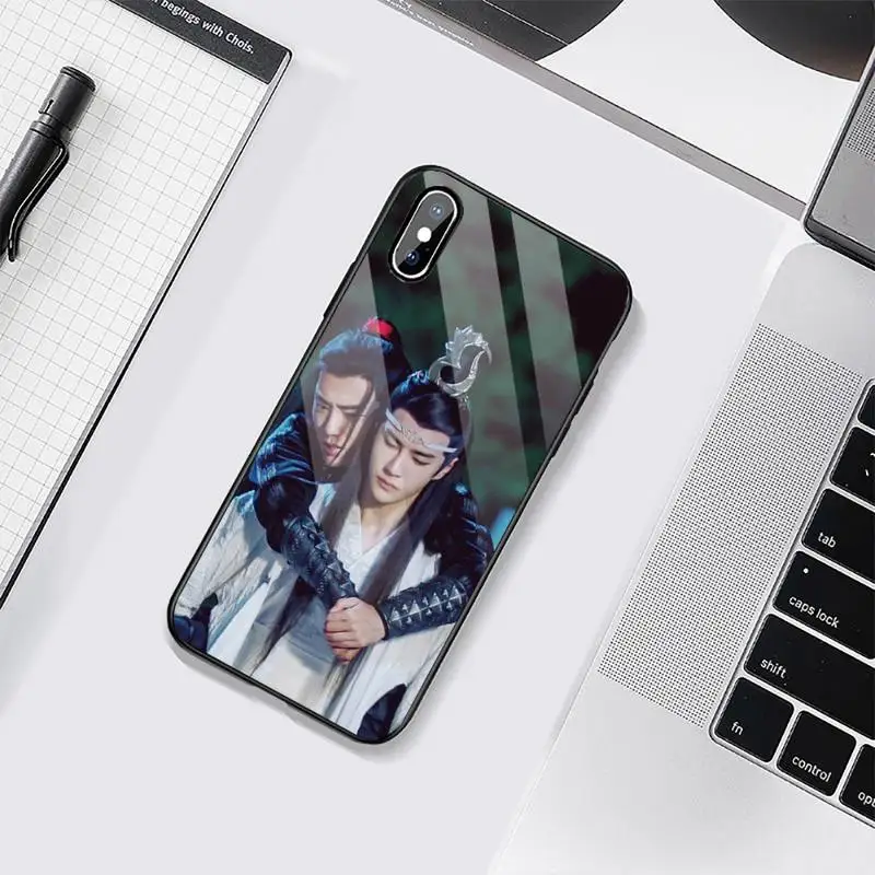 

Wang Yibo Xiao Zhan Phone Cases Tempered glass For iphone 6 6S 7 8 plus X XS XR 11 12 mini PRO MAX