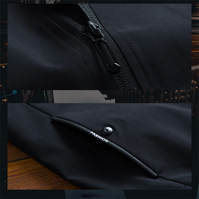 

RUELK Autumn And Winter New Fashion Men's Bomber Jacket Thin Long-Sleeve Baseball Jacket Windbreaker Zipper Jacket M-4XL