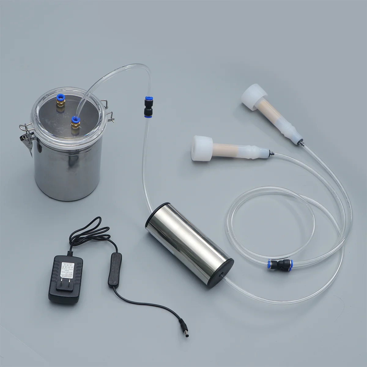 

Электрический доильный станок корова 2 л; Коза; Овца вакуумный насос с ведром из нержавеющей стали бытовые доильные машины (США