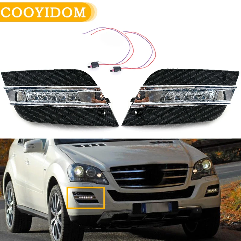 Автомобильный для Mercedes Benz ML350 W164 ML280 ML300 ML320 2010 2011 светодиодный светильник дневного