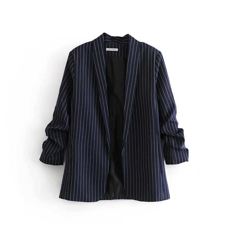 

MERZ 2021 Spring for Office Lady Blazers Women Blazers Jacket Women Blue Blazer Coat Dark Blue Fall Women 2020 Jackets LXG