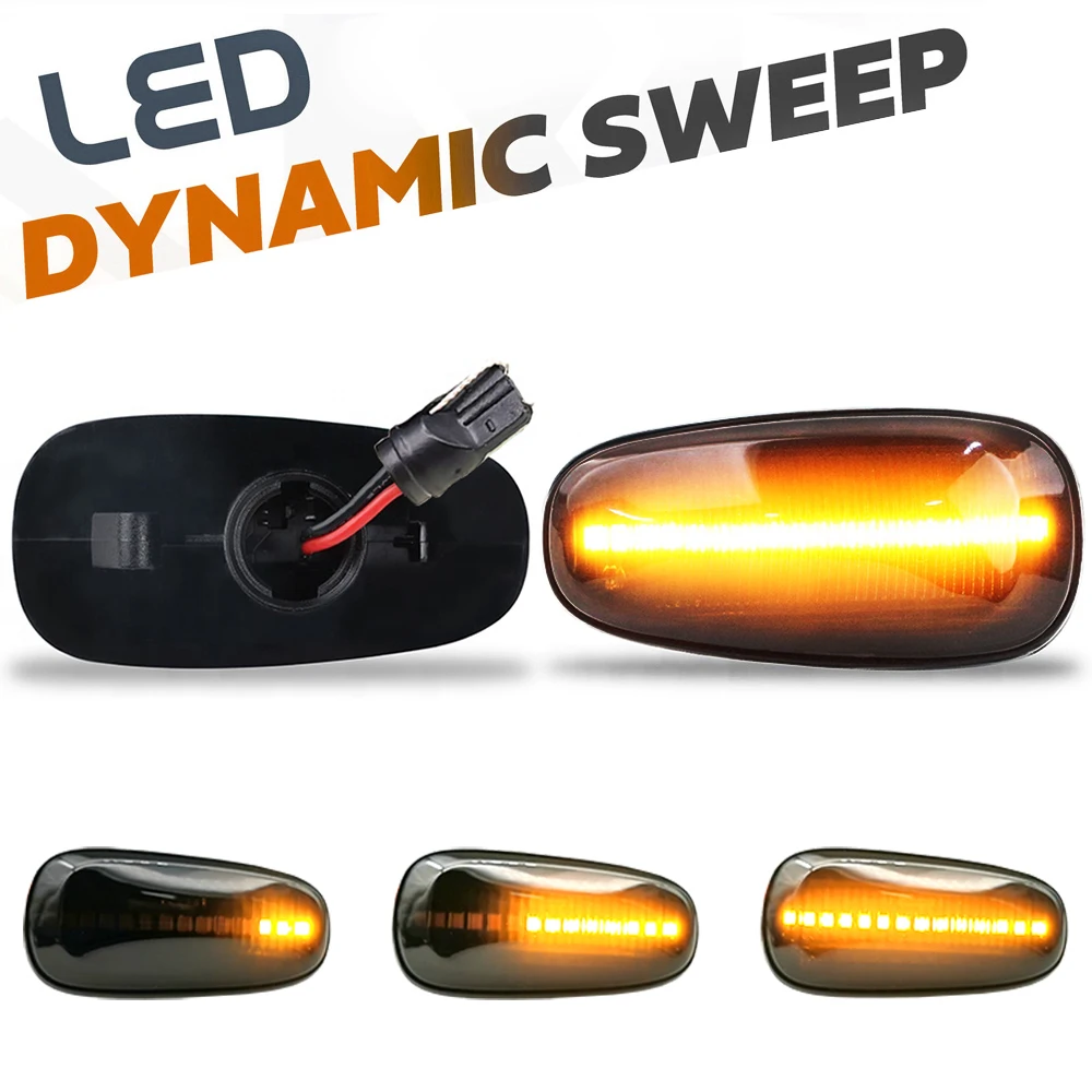 

LED Dynamic Turn Signal Light Side Fender Marker Lamp For Opel Zafira A Astra G Frontera B Speedster E01 Cadillac STS Vauxhall