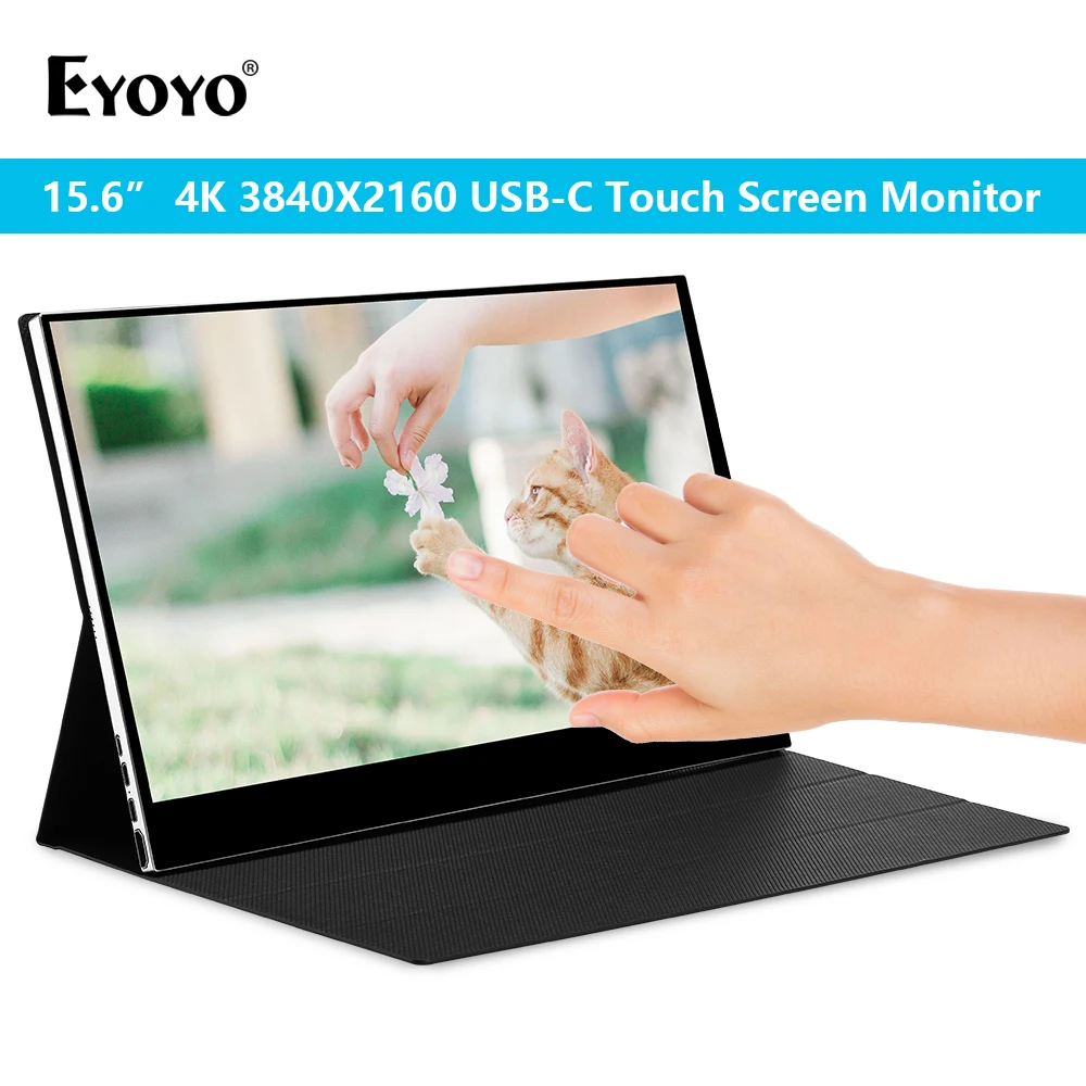EYOYO 15 6 &quotдюймовый 4K HDR ips игровой монитор 3840x2160 портативный с HDMI сенсорным