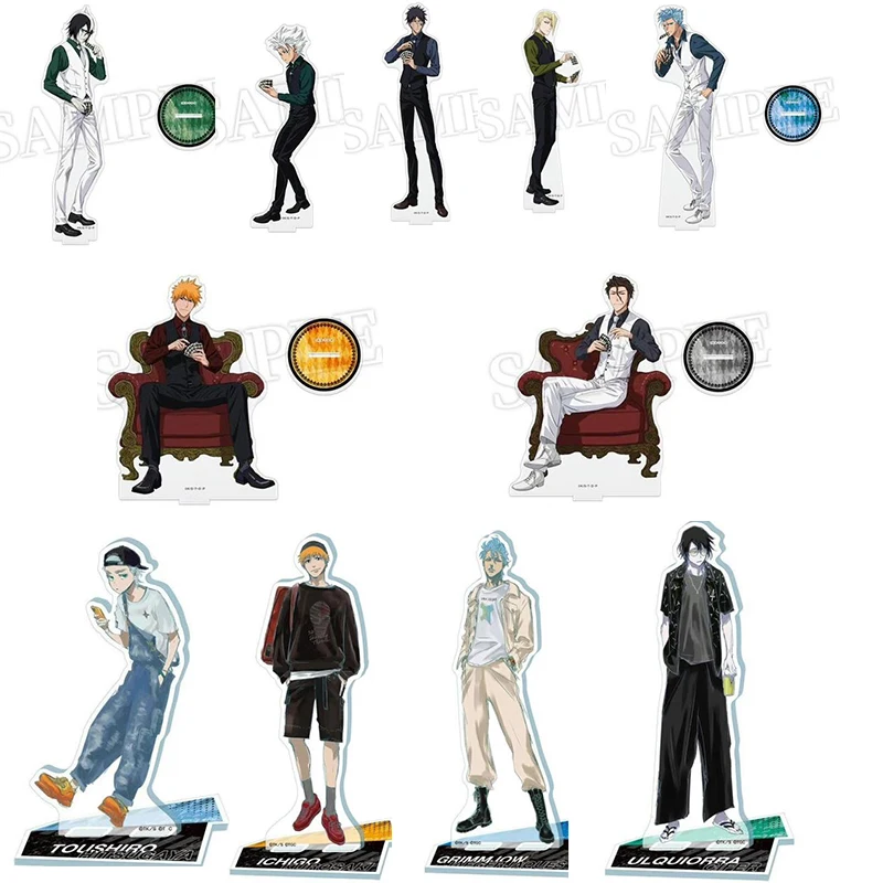 

Аниме отбеливатель Kurosaki ichigo Inoue Orihime официальное платье серии фигурка на акриловой подставке модель Косплей стол Декор коллекционный подар...