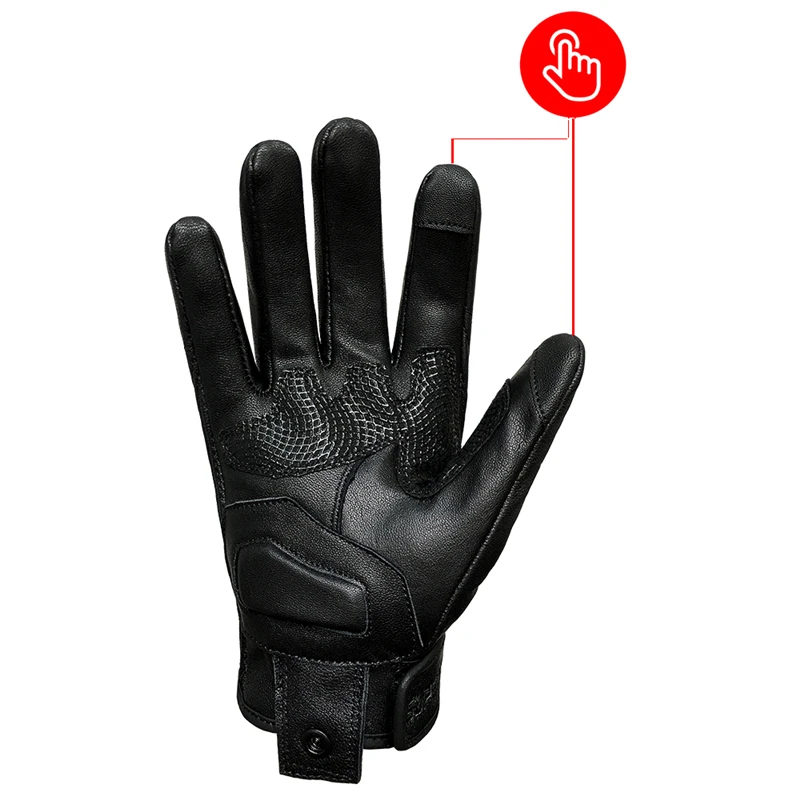 Женские кожаные мотоциклетные перчатки Touch XS S M гоночные для велоспорта женские