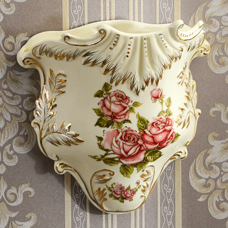 8 inch vase Европейская фарфоровая ваза цвета слоновой кости современная керамика Цветочная ваза комната кабинет Прихожая домашнее украшение для свадьбы подарок - Цвет: 8 inch vase