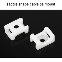 cable tie mounts 100pcs 4 6mm wire buddle saddle type plastic holder white black 10 width 15 length plastic cable white mount
