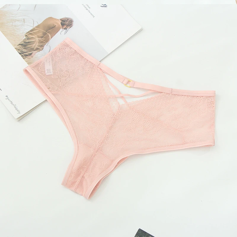 

Ladies sexy lace, passion, hollow, transparent mesh, cute girly lace border floral, comfortable and breathable briefs A19202