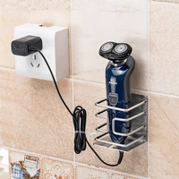 1 pcs wall mount stainless steel electric razor holder bathroomkitchen multifunctional hook razor shelf blade holder
