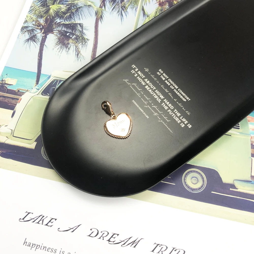 Подвеска с подвеской в виде сердца розы Love Mum ювелирное изделие из стерлингового