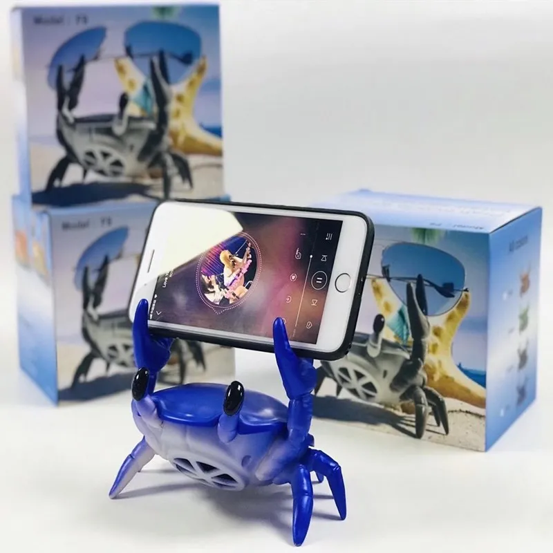 F8 Краб Беспроводной Bluetooth Динамик Настольный мобильный телефон стенд