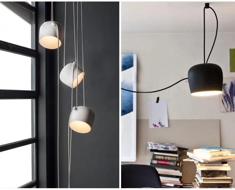 

modern hanglamp lampen industrieel rope LED pendant lights restaurant deco chambre hanging lamp