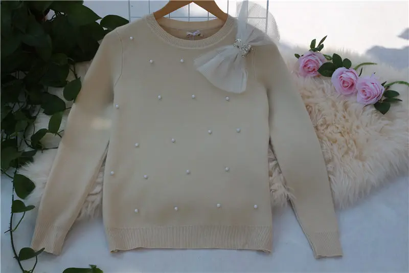 LUOSHA женский осенне-зимний вязаный свитер и пуловеры Женская груша украшенная