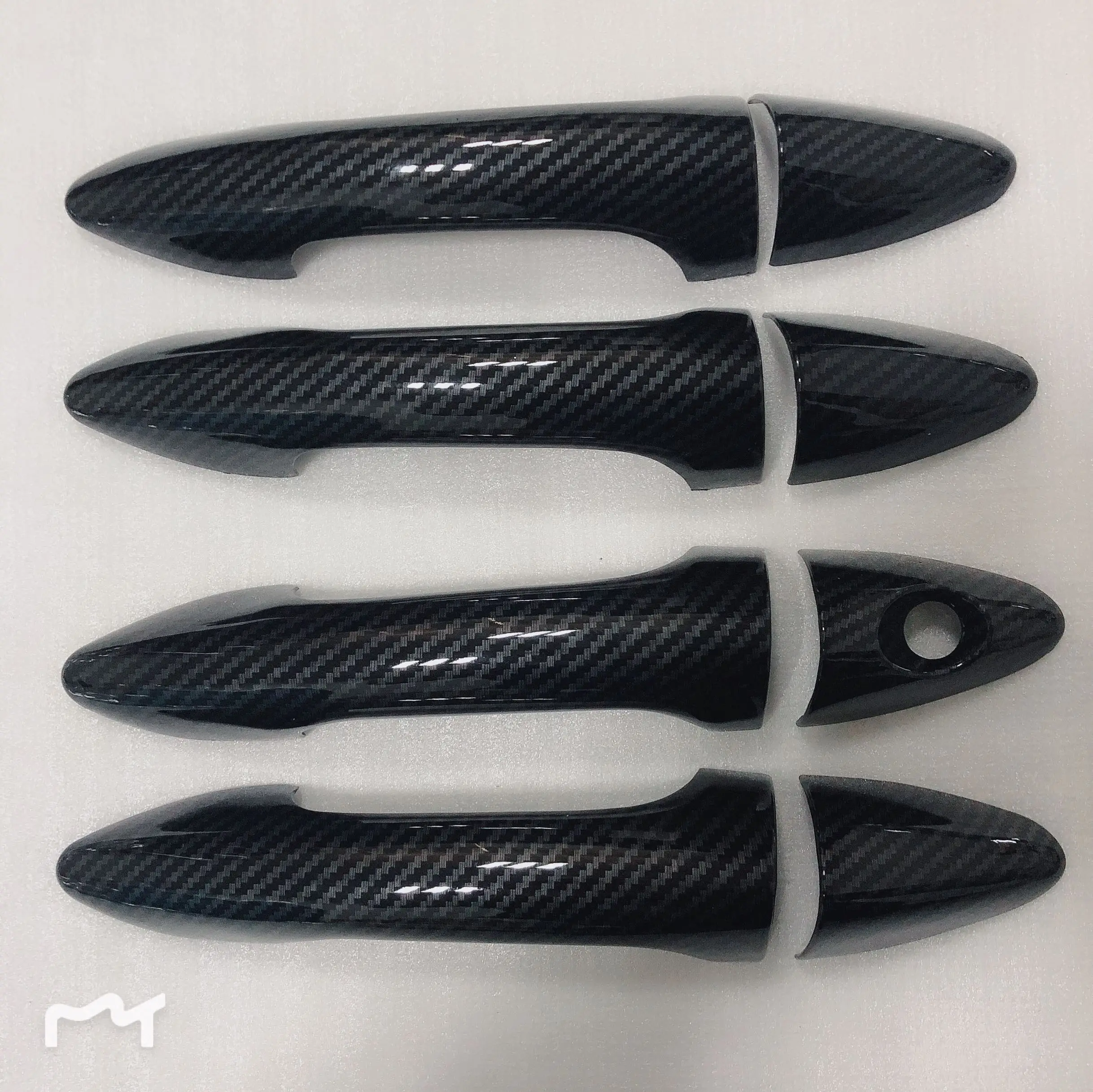 Набор из 8 предметов черные чехлы на дверные ручки АБС пластика для Hyundai VERNA/Solaris 4dr