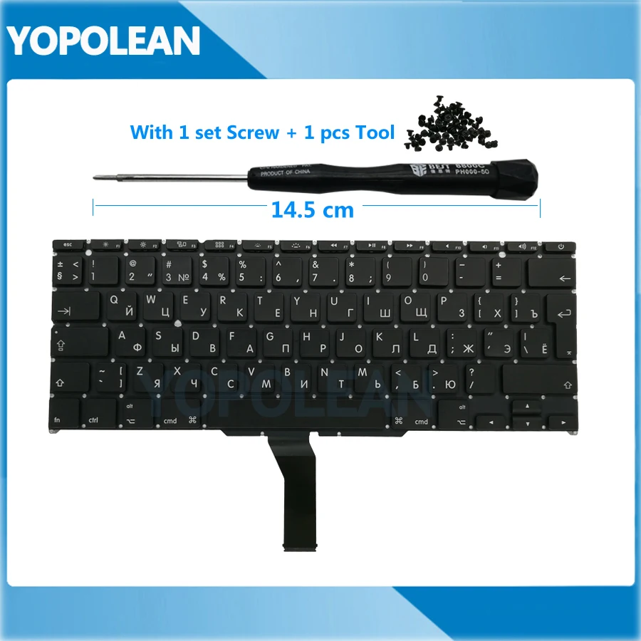 

Новая русская клавиатура с большим входом для Macbook Air 11 "A1465 A1370 2011-2015 лет