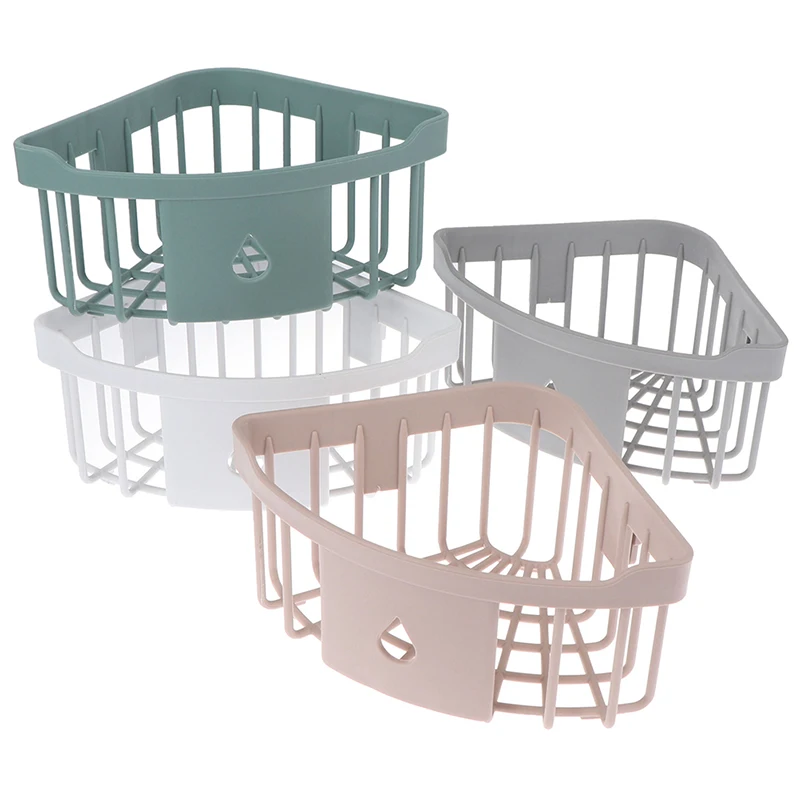 Держатель для корзины ванной комнаты органайзер душевой полки бесследные