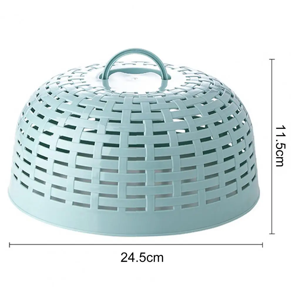 

Kitchen Simple Hollow Dish Cover Food Splatter Guard Eco-friendly Plastic Anti-Sputtering Food Cover Dish Water Filter Basket