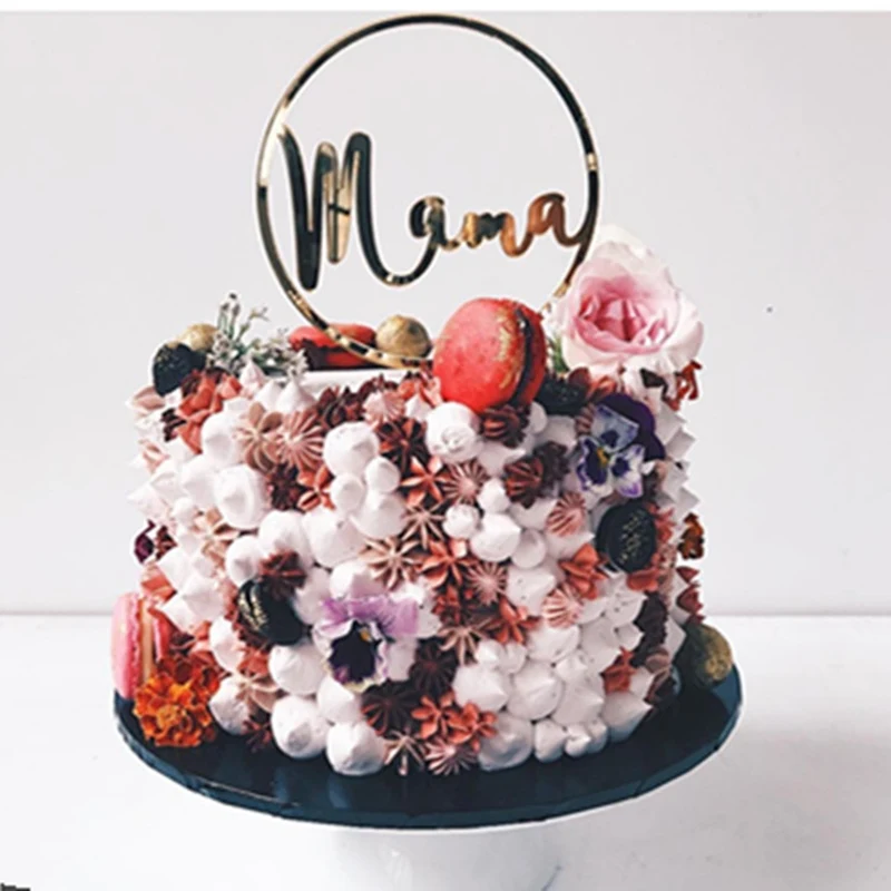 Украшение для торта в форме сердца розовое золото 1 шт. | Дом и сад