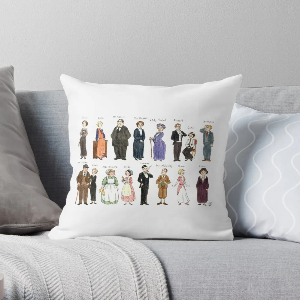 

Downton A. Portraits Throw Pillow Pillowcase Cushion Cover Home Decorative Sofa Pillow Cover Cushion Cover 40x40cm 45x45cm